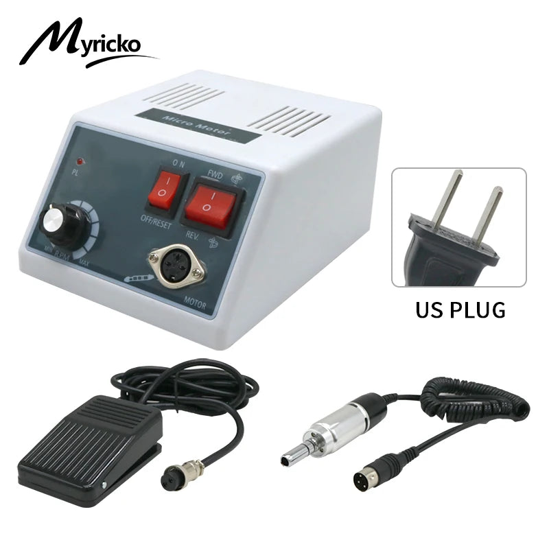 Myricko Dental Eletric Polishing Brushless Lab Motor 18/102/204  Clinic Micromotor Set Dental Tool
