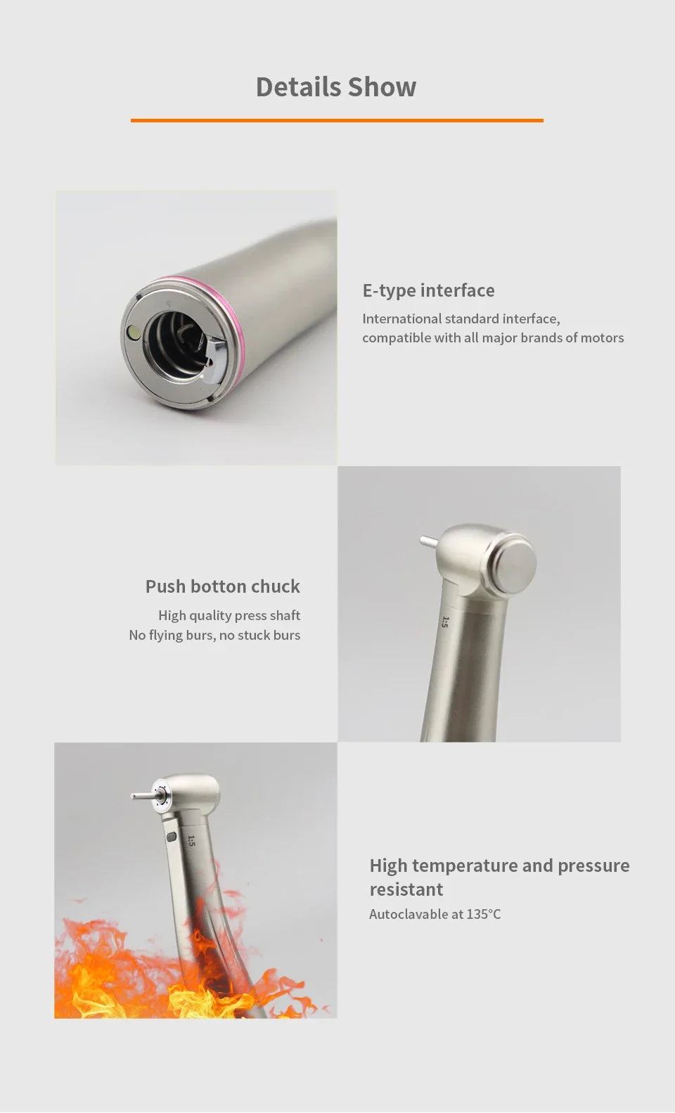 Fiber Optical Electric Motor: Dental Clinical Brushless LED Micromotor with Handpiece, Dentist Tips & Odontologia Lab Equipment