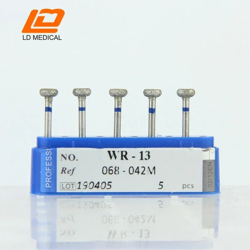 10pcs Dental Diamond Burs CR/DI/SO/TC/VP/WF/WR Series or High Speed Handpiece Dental Lab Polishing Tools Dia.1.6mm
