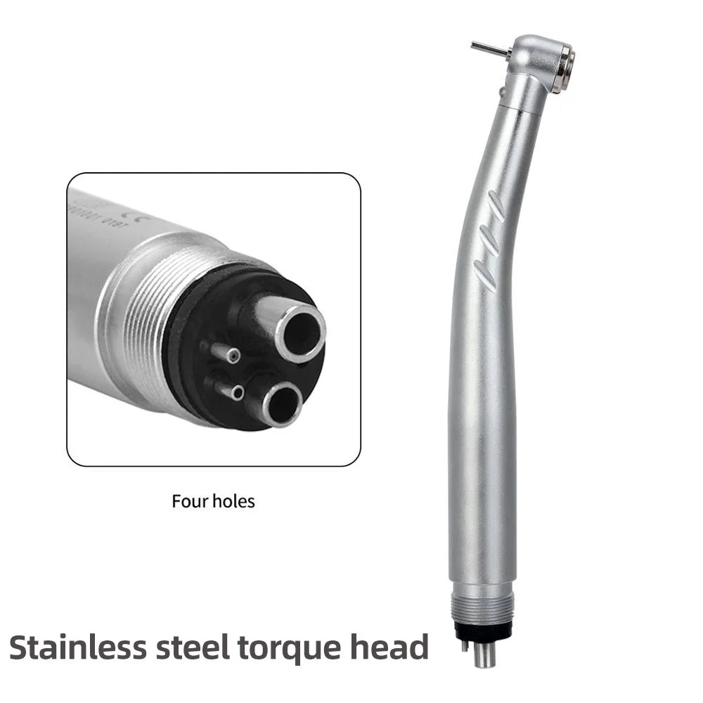 Azdent Dental LED High Speed Handpiece E-generator Integrated Standard Head Push Button 3 Water Spray JD008A-SP