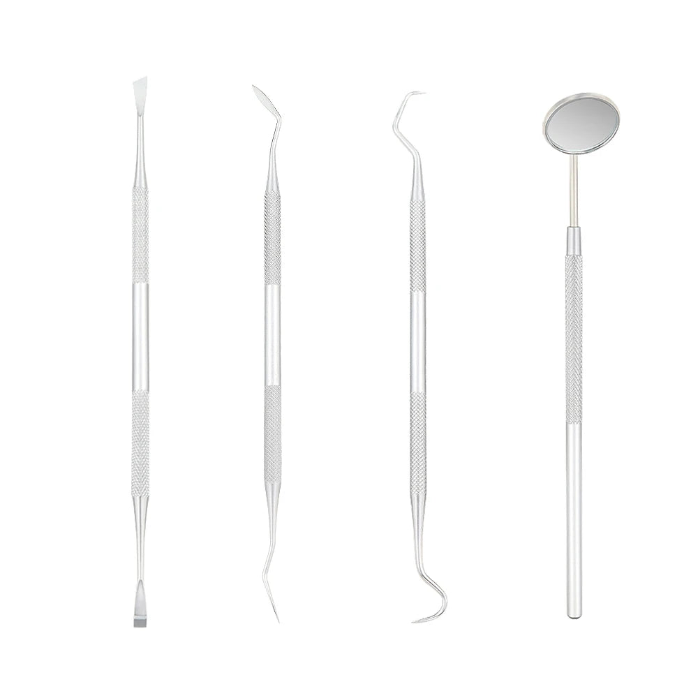 Dental Mirror Tools Kit Tweezers Probe Spatula Dentistry Oral Instrument for Teeth Cleaning Whitening Dentist Material