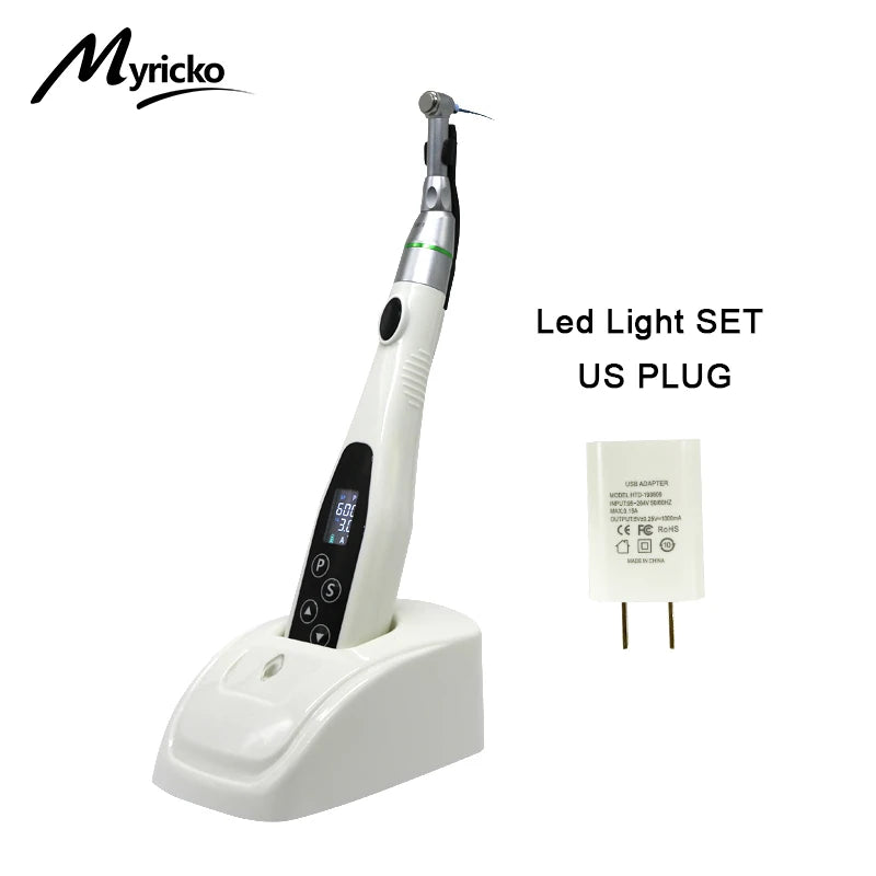 EndoMotor 16:1 Dental Reduction Equipment Wireless Endo With LED Light Imported Motor Root Canal Instrument Dentist Tips