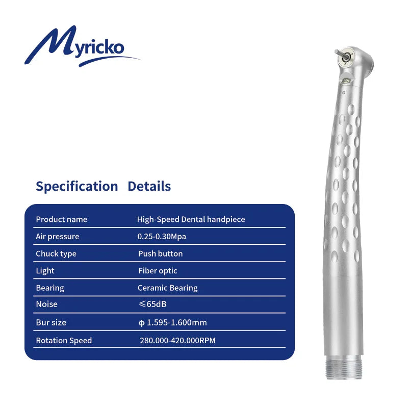 High speed dental handpiece turbine 350000rpm high rotation electric  turbine handpiece sterilizable dentist toos accessories