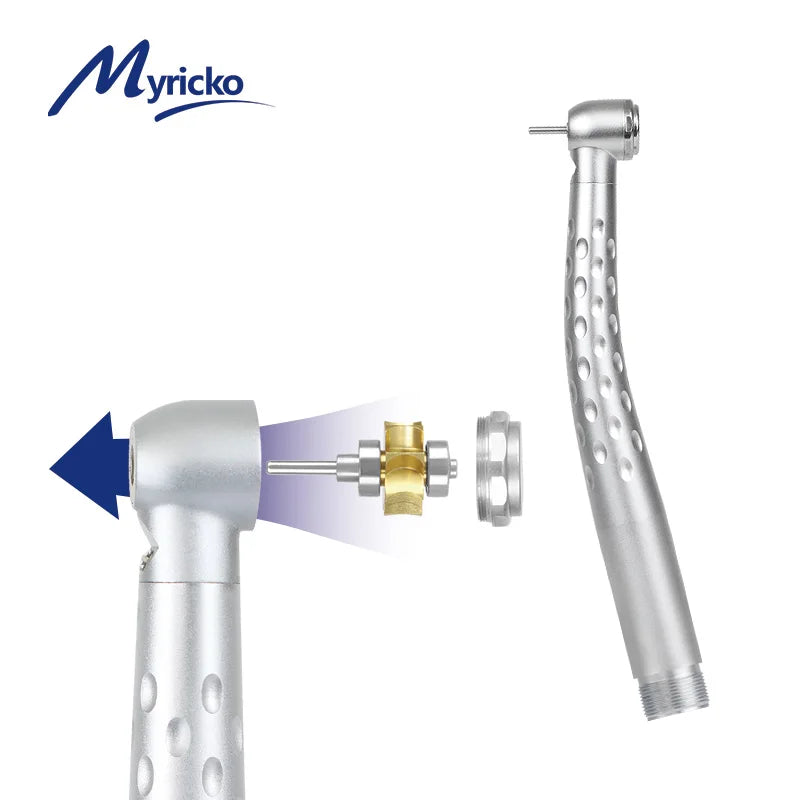 Dental High Speed Handpiece LED Self-Power E-generator  Push Button Air Turbine Cartridge Rotor rotation Fit NSK KAVO BienAir