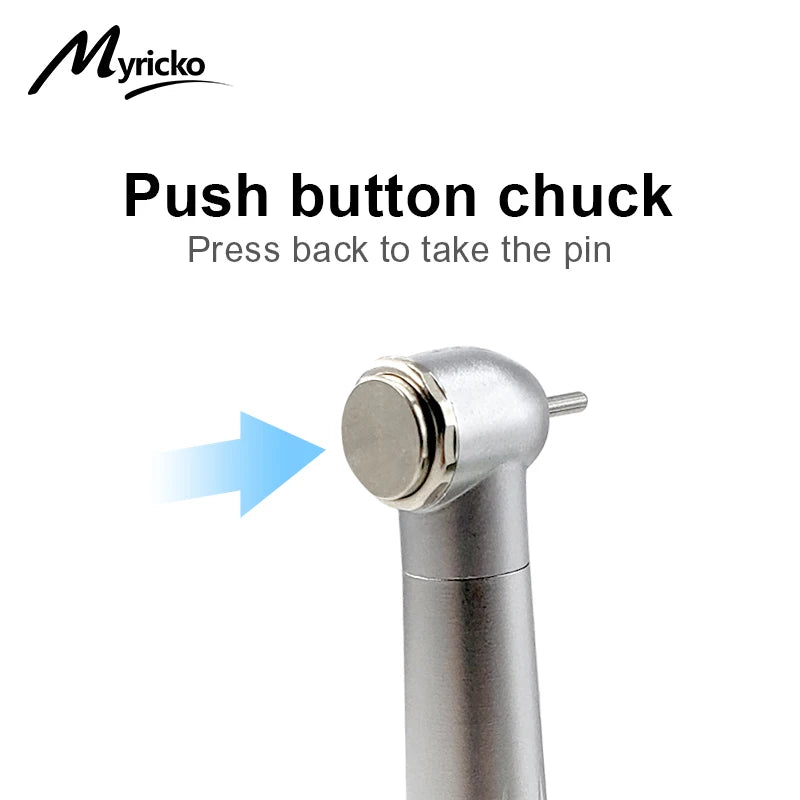 Dental High Speed Led Handpiece Push Button Tripe Water Spary Dentist High Speed Handpieces Ceramic Bearing Turbine B2/M4