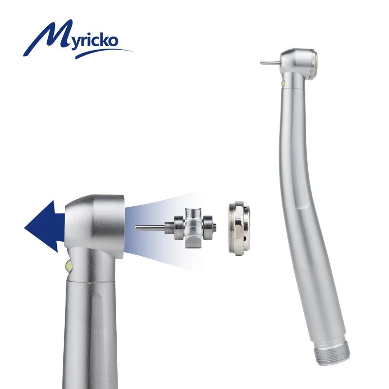 LED Dental Handpiece High Speed Push Button 3 Water Spray Light Ceramic Bearings Dentistry Tips Air Turbine High Rotation Pens