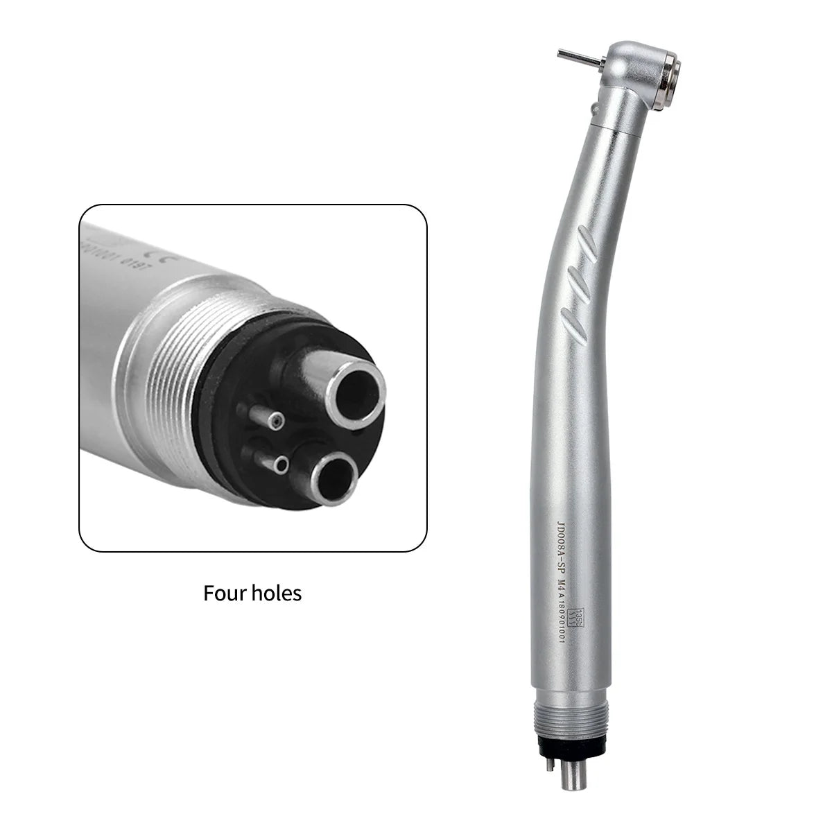 Azdent Dental LED High Speed Handpiece E-generator Integrated Standard Head Push Button 3 Water Spray JD008A-SP