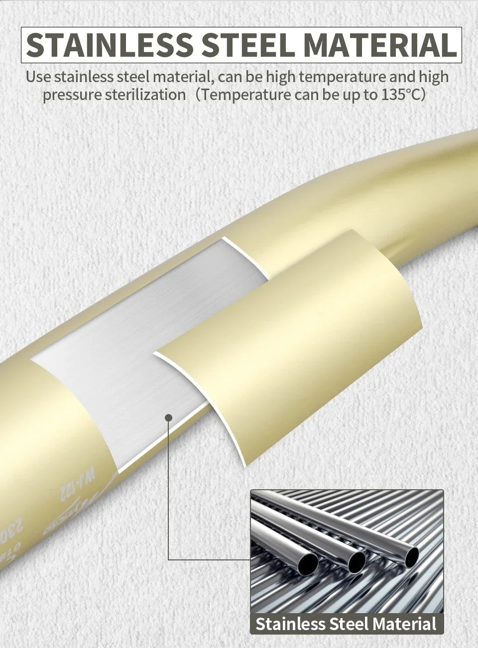 Dentist’s High-Speed Turbine Tool: Sterilizable Dental Handpiece with High-Rotation Electric Motor