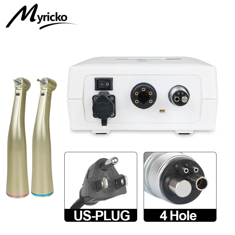 Fiber Optical Electric Motor: Dental Clinical Brushless LED Micromotor with Handpiece, Dentist Tips & Odontologia Lab Equipment