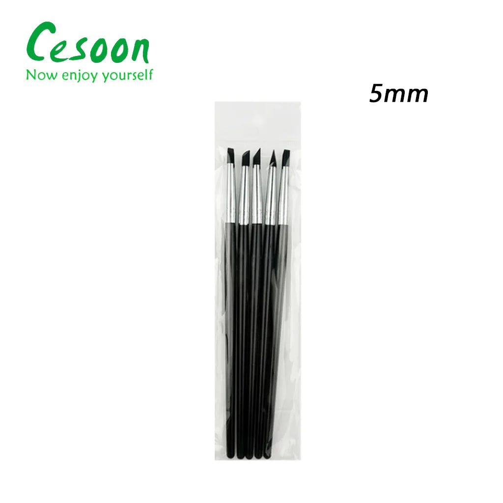Dental Shaping Silicone Resin Brush Pens For Porcelain Teeth Tool Adhesive Composite Cement 5mm Head Soft Art Brushes Dentistry