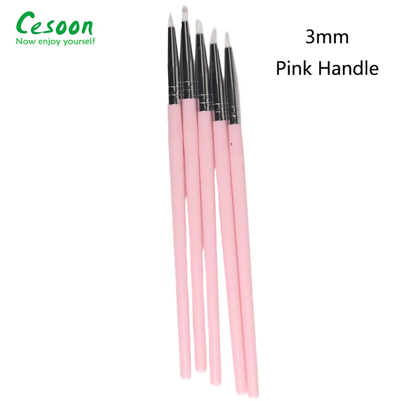 Dental Shaping Silicone Resin Brush Pens For Porcelain Teeth Tool Adhesive Composite Cement 5mm Head Soft Art Brushes Dentistry