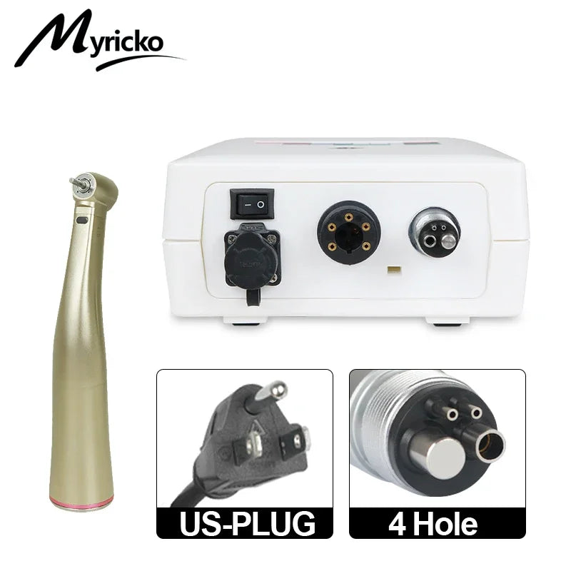 Fiber Optical Electric Motor: Dental Clinical Brushless LED Micromotor with Handpiece, Dentist Tips & Odontologia Lab Equipment