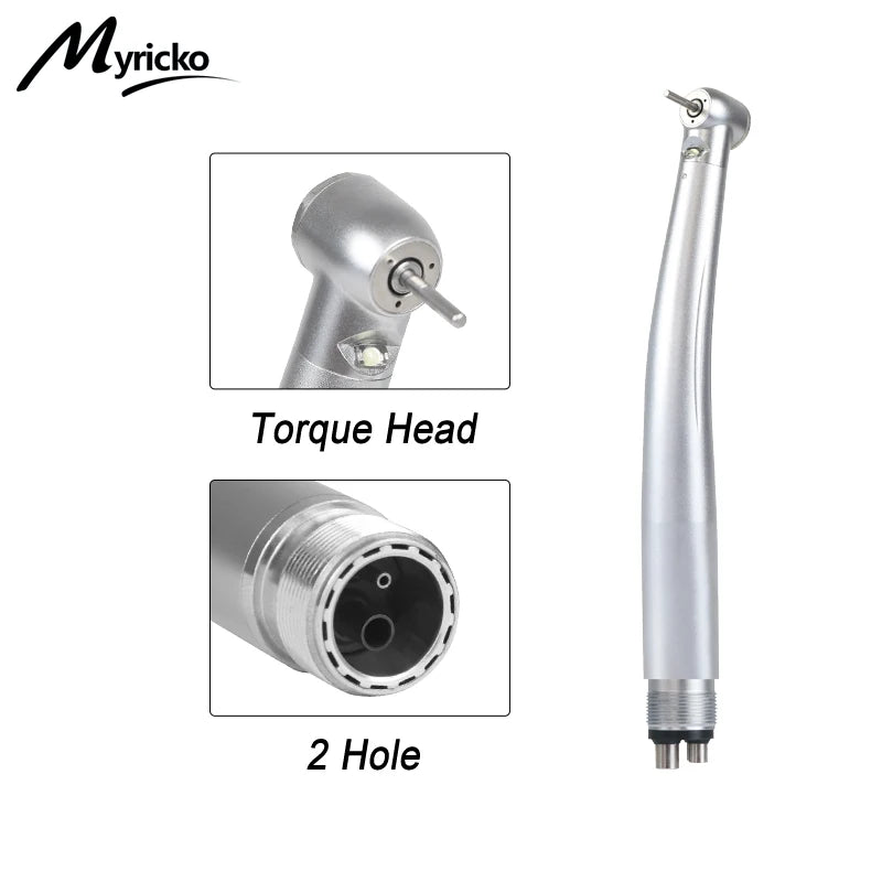 Type Dental E-generator LED High Speed Turbine Handpiece rotation Button Ceramic Bearing Triple Spray Dental High Speed rotation