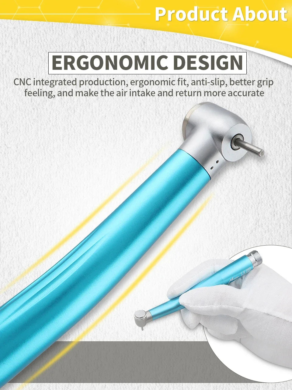 High speed rotation dental handpiece turbine high rotation electric motor | dental turbine handpiece sterilizable dentist tools
