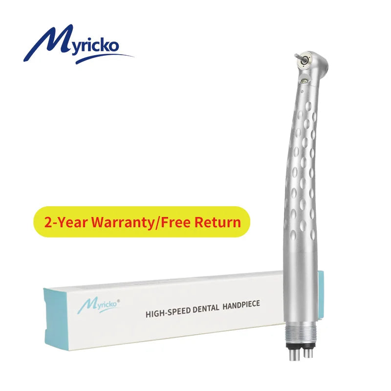Générateur d'électrons dentaire LED haute vitesse Myricko, pièce à main à bouton-poussoir, turbine à air, trois jets d'eau, 2 ou 4 trous, outils dentaires