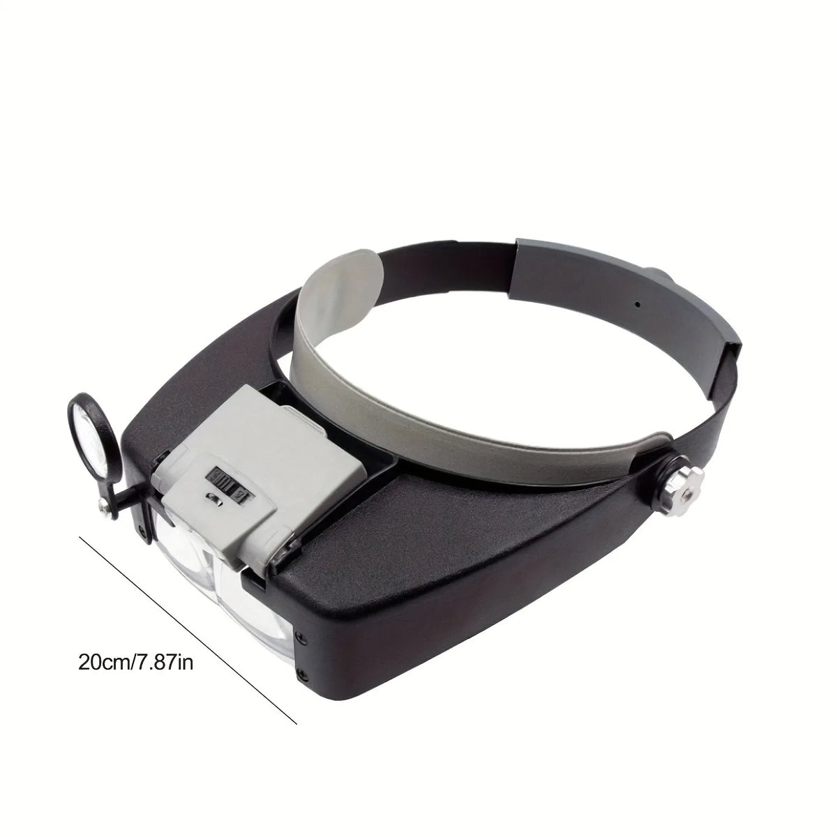 Microscope Headband Loupe Microscope LED Light 10X Helmet Style Magnifier Glass Headband M ...