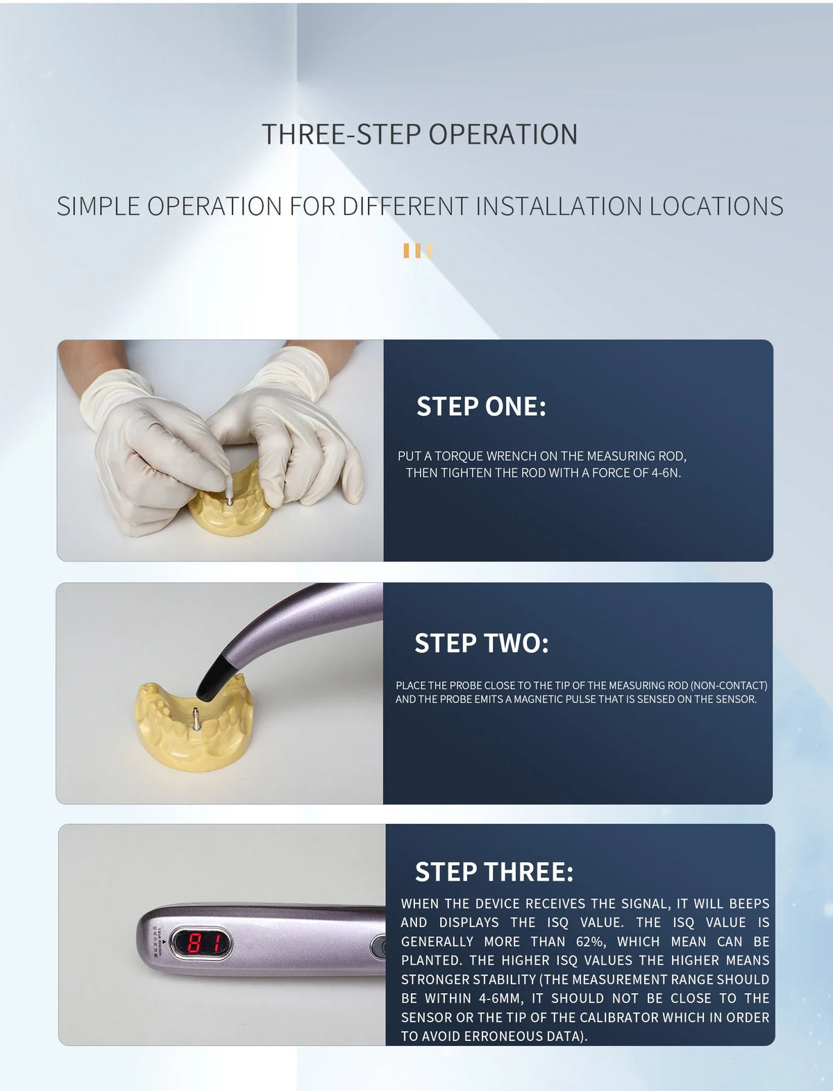 Implant Stability Device for Dentistry (ISQ): Assesses Dental & Cranio ...