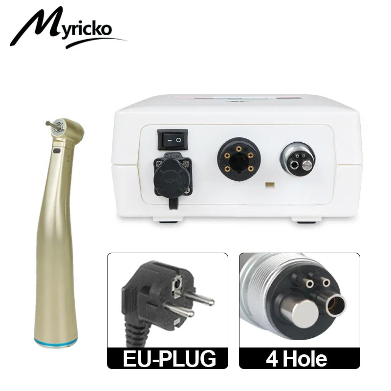 Fiber Optical Electric Motor: Dental Clinical Brushless LED Micromotor with Handpiece, Dentist Tips & Odontologia Lab Equipment