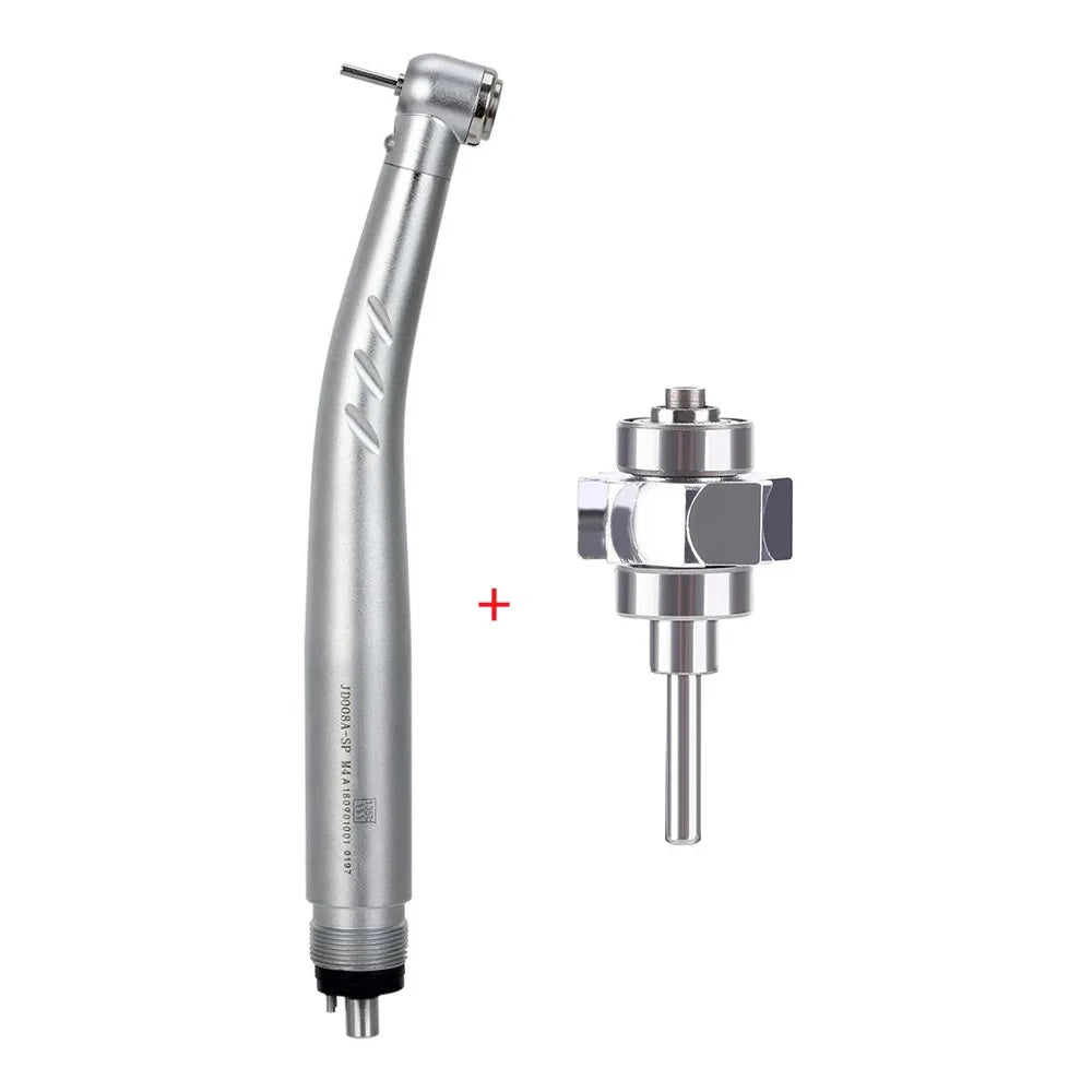 Azdent Dental LED High Speed Handpiece E-generator Integrated Standard Head Push Button 3 Water Spray JD008A-SP