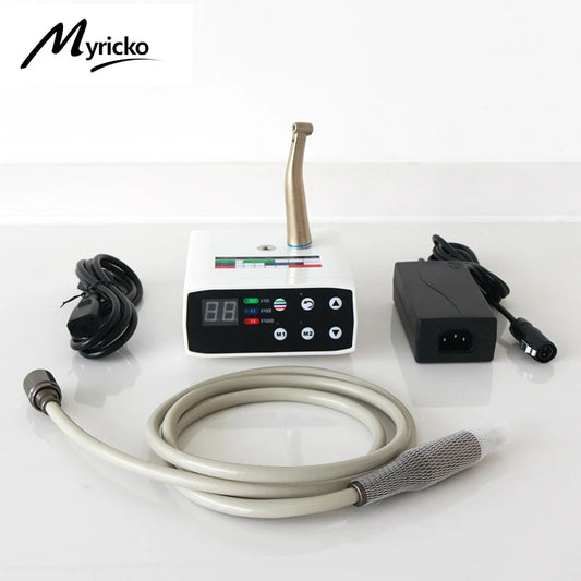 Dentist Lab Equipment: 1:5/1:1 LED Micromotor, Dental Brushless Electric Motor, Fiber Optic Contra Angle & Low Speed Handpiece