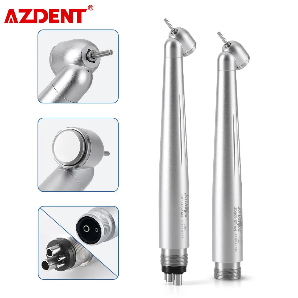 Pièce à main chirurgicale dentaire AZDENT à 45 degrés, haute vitesse, tête standard, bouton-poussoir, pulvérisation unidirectionnelle, outils pour dentistes