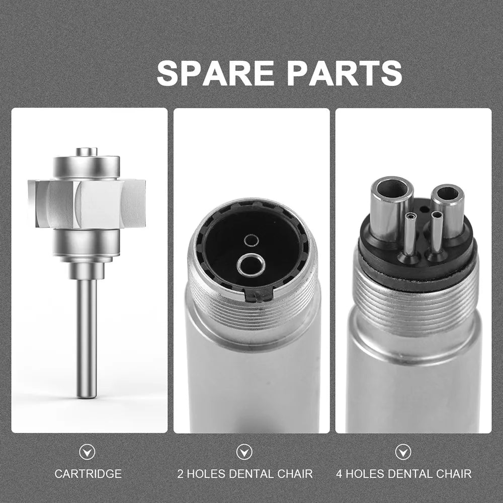 Azdent Dental LED High Speed Handpiece E-generator Integrated Standard Head Push Button 3 Water Spray JD008A-SP