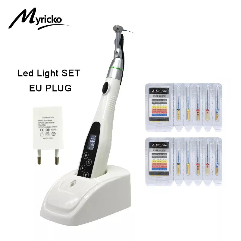 EndoMotor 16:1 Dental Reduction Equipment Wireless Endo With LED Light Imported Motor Uitra-Endo Treatment Machine Dentist Tips