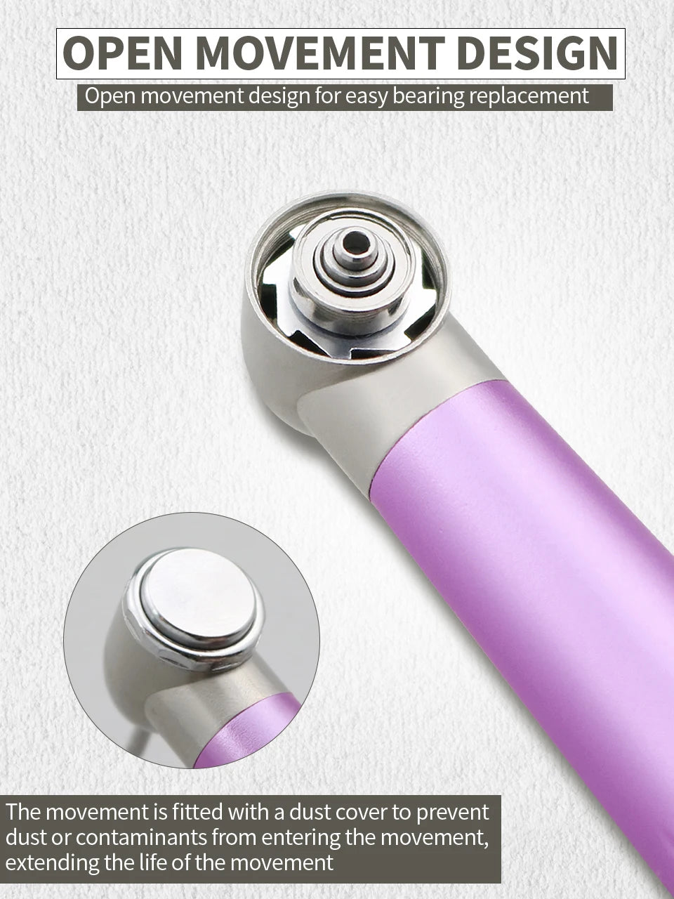 High Rotation Dental Turbine Handpiece: Electric Motor Efficiency, Sterilizable – Essential Tools for Dental Clinic Excellence