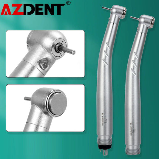 Azdent Dental LED High Speed Handpiece E-generator Integrated Standard Head Push Button 3 Water Spray JD008A-SP
