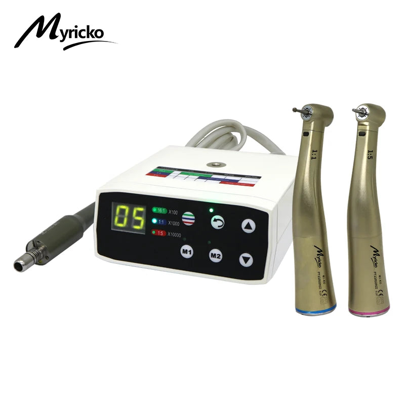 Myricko Dental Clinical Brushless LED Micro Motor Fiber Optic Electric Micromotor Handpiece Odontología Dentistry Tool Dentist