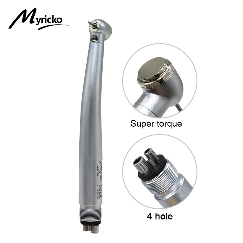 LED Dental Handpiece High Speed Push Button 3 Water Spray Light Ceramic Bearings Dentistry Tips Air Turbine High Rotation Pens