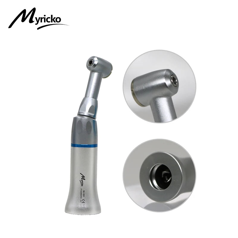 Dental Low Speed Contra Angle Handpiece Set 2/4Holes Air Turbine Motor Straight External Water Spray Push Button Dentistry Tools