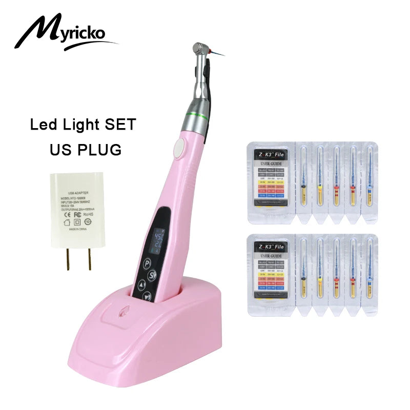 EndoMotor 16:1 Dental Reduction Equipment Wireless Endo With LED Light Imported Motor Uitra-Endo Treatment Machine Dentist Tips