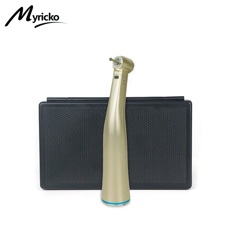 1:5 Push Button Low Speed Fiber Optic Contra Angle Handpiece Dental Equipment With Red Ring rotation