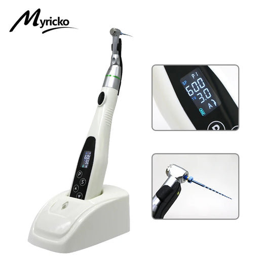 EndoMate Wireless LED Endo Motor: 16:1 Reduction Contra Angle Tool, Endodontic Kit, and Essential Dental Equipment
