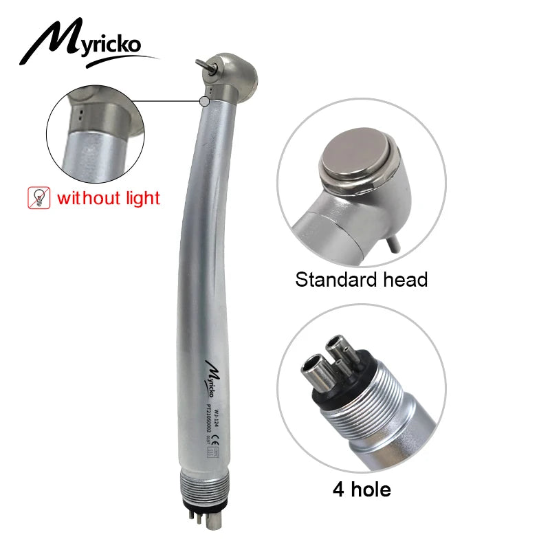 Myriko LED Dental High Speed Handpiece Single/Triple Water Spray rotation Standard Head Push Button Dentist Equipment Tools
