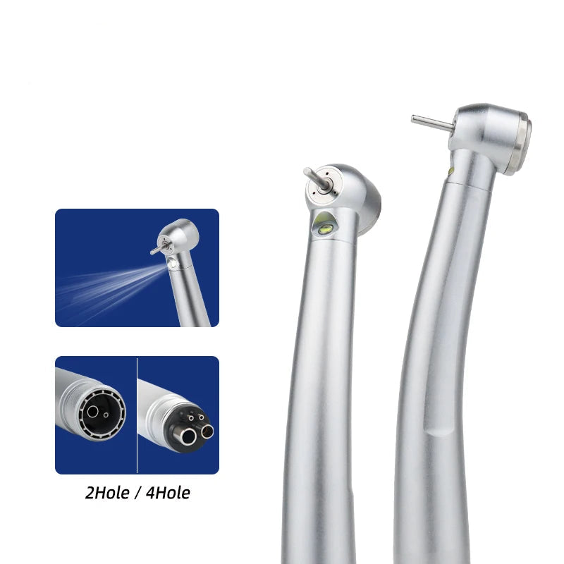 Dental instruments with STI branding on a white background
